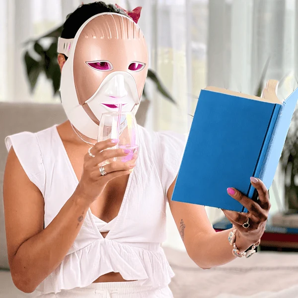 Woman Using Buudy Mask Lifestyle